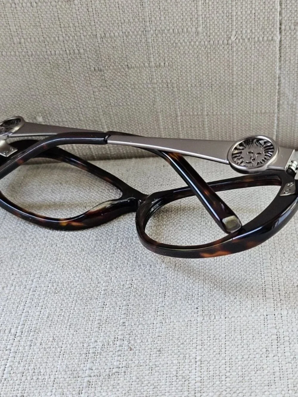 Anne Klein Women Eyeglasses Frame Brown Tortoise/Gunmetal Eyewear Glasses AK3155